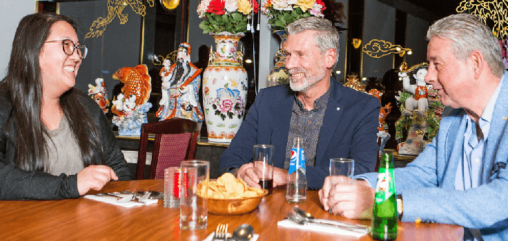 ondernemer in een restaurant