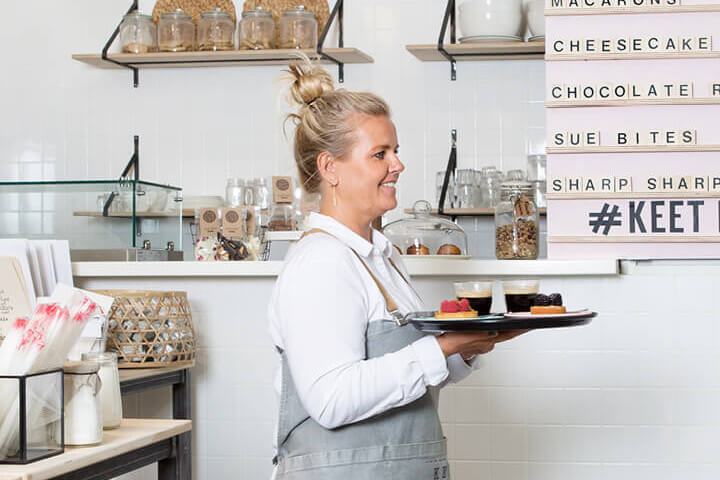 ondernemer in een restaurant