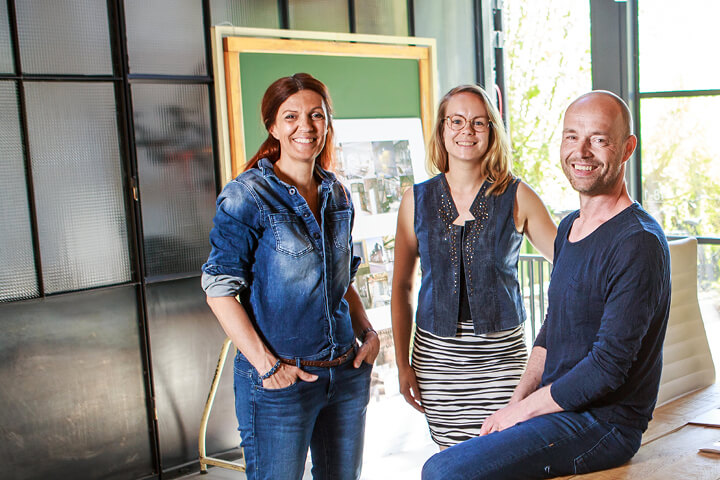 Annemarie, Christel en Andre van Optie A in Gouda